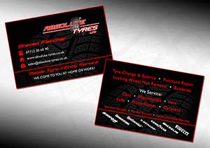Absolute Tyres - business card