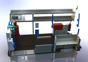 Welding Vehicle with Messing Facilities - 3D Model