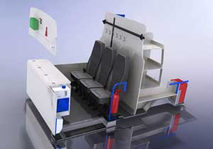 6-seat Messing Vehicle with Tool Storage - 3D Model