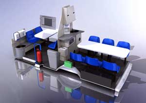 Mobile Training Room - 3D Model