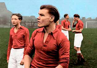 Football match photo coloured