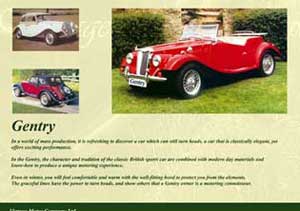 Full Page Magazine Advert - Sports Car Range