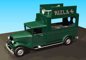 Rizla Invisible Players Promotional Vehicle - 3D Model