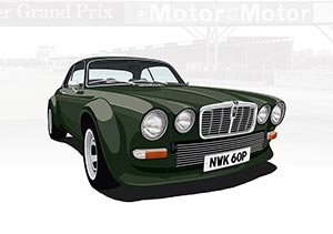 TV Car Artworks - The New Avengers jaguar xj12c