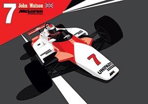 Motorsport Artworks - john watson mclaren mp4