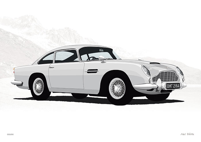 Aston Martin DB5 Artwork